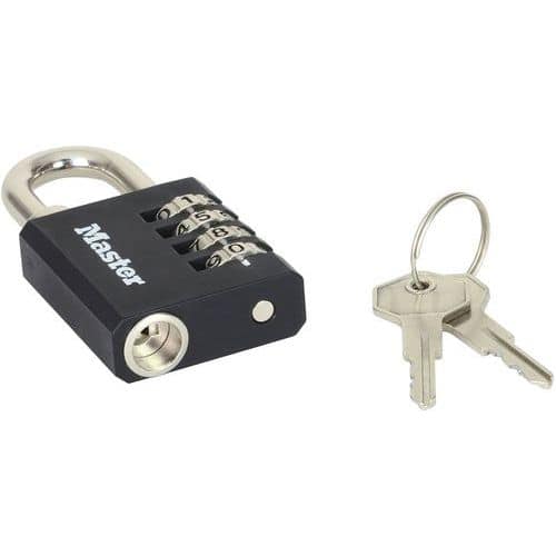 Candado de combinación y cierre con llave - Master Lock