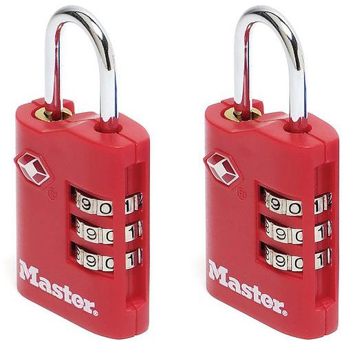 Candado de combinación TSA - Juego de 2 - Master Lock