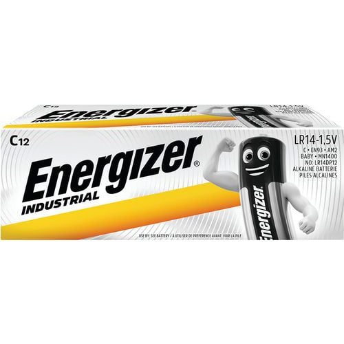 Pila alcalina industrial C/LR14 - Lote de 12 - Energizer