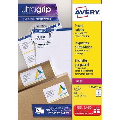 Etiqueta de envío Ultragrip - Impresión láser