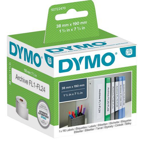 Etiqueta para impresoras de etiquetas Dymo LabelWriter