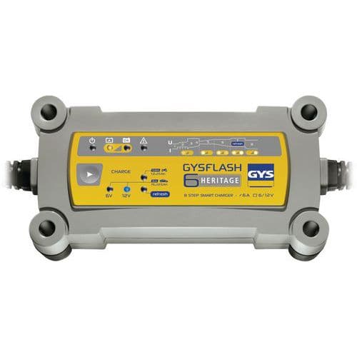 Cargador de batería GYSFLASH HERITAGE 6 A - GYS