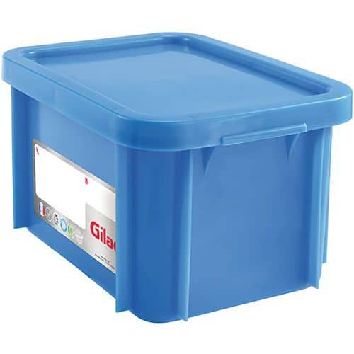 Caja apilable con tapa - 395 mm de longitud- de 12 a 15 L - Gilac