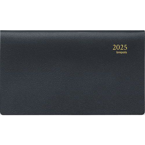 Agenda semanal Accent negra - 9 × 16 cm - Año 2025