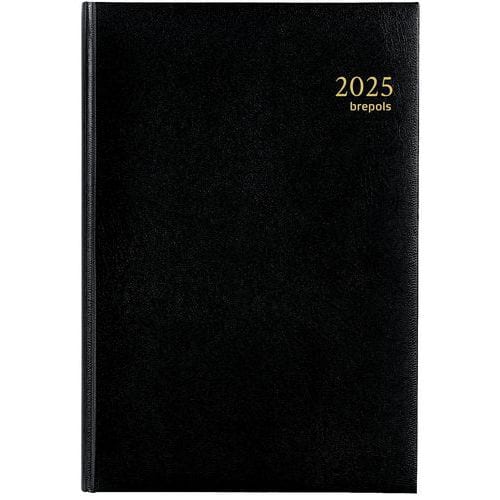 Agenda diaria Minister negra de 22 x 16 cm - Año 2025