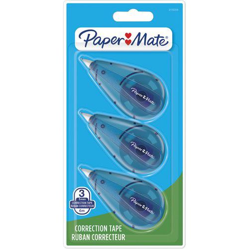 Cinta correctora Paper Mate caja de 3