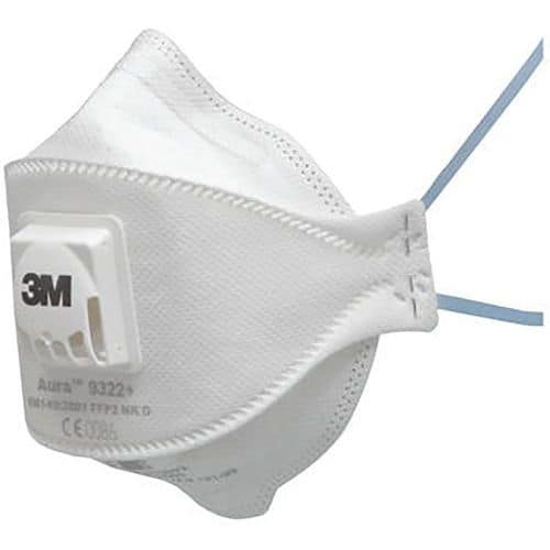 Mascarilla 3M™ Aura™ 9322+ FFP2 NR D con válvula Cool Flow™ - 3M