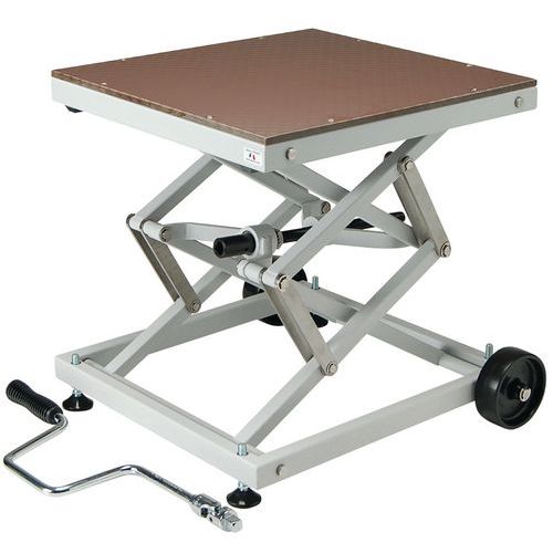 Mesa elevadora móvil mecánica - Capacidad 100 kg