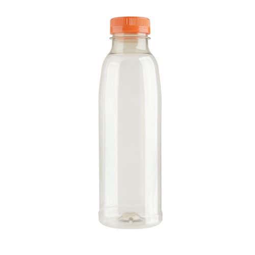 Botella PET de 250 mL a 1L + tapón naranja - Bunzl