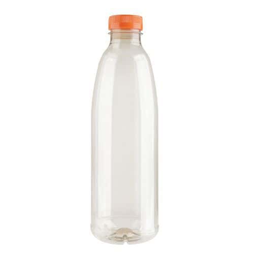 Botella PET de 250 mL a 1L + tapón naranja - Bunzl