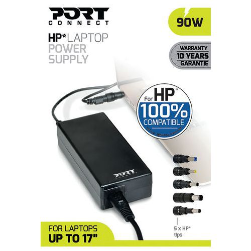 Fuente de alimentación para ordenador portátil HP 90 W - Port Connect