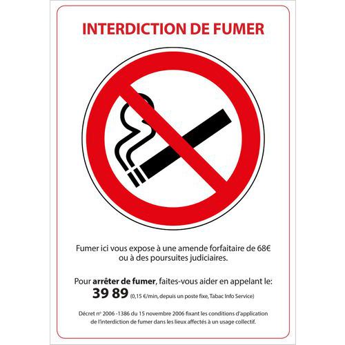 Señal de prohibido fumar - Pavo