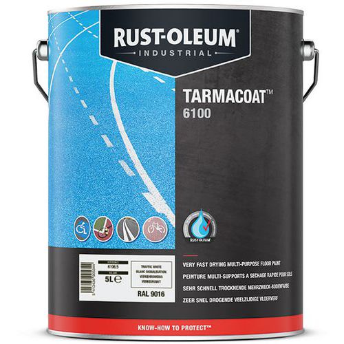 Pintura para suelos exteriores e interiores Tarmacoat - 5 L - Rust-Oleum