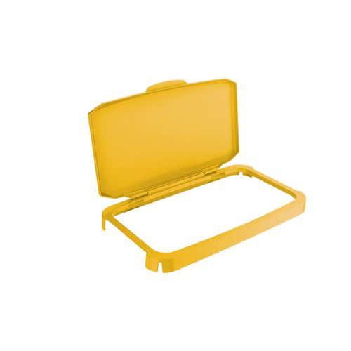 Tapa abatible amarilla Durabin® 60L - Durable