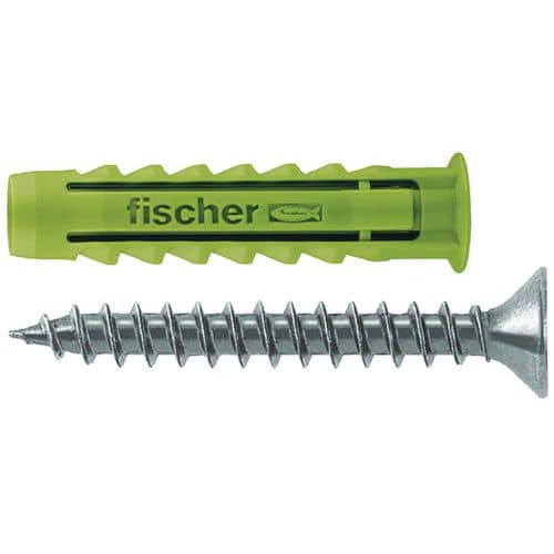 Taco de expansión SX con tornillo Green - Caja de 45 - Fischer