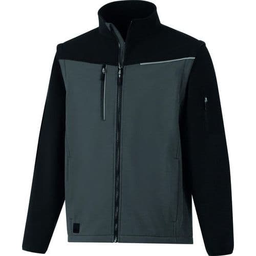 Chaqueta Softshell 2 en 1 - SOCCIA gris oscuro/negro - Delta Plus