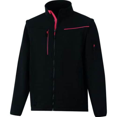 Chaqueta Softshell 2 en 1 - SOCCIA negro/rojo - Delta Plus