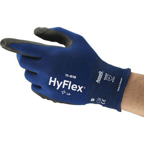 Guantes de manipulación ergonómicos HyFlex®11-816 - Ansell