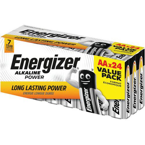 Pila Alkaline Power AA value box - Lote de 24 - Energizer