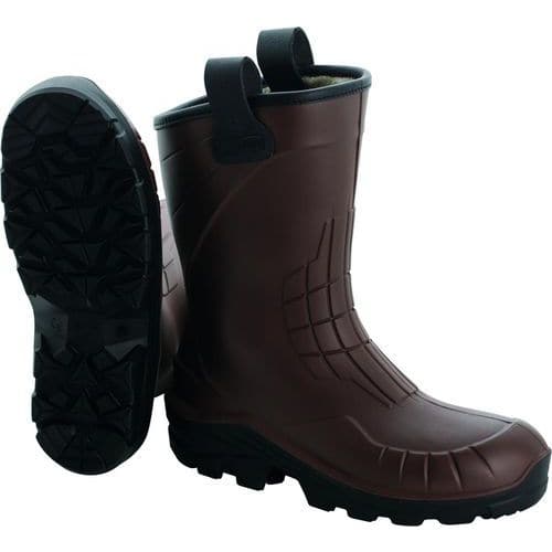 Botas de seguridad de media caña AEROTECH S5 FE CI FO SR color marrón - Delta Plus