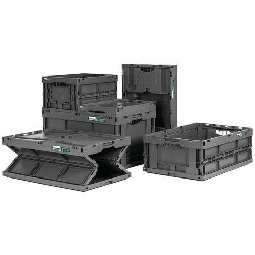 Caja plegable reciclada - Longitud de 400 a 600 mm - De 20 a 61 L