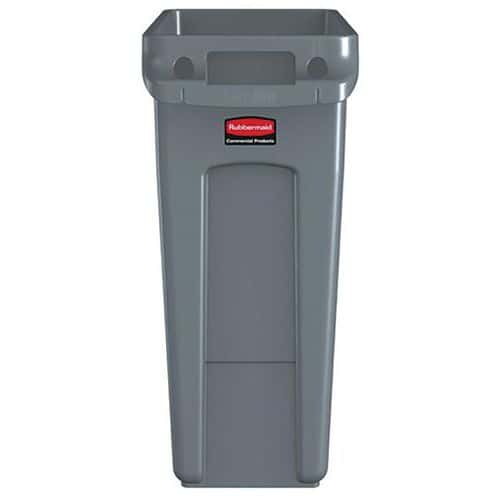 Contenedor Slim Jim® gris con ventilación - 60 L - Rubbermaid