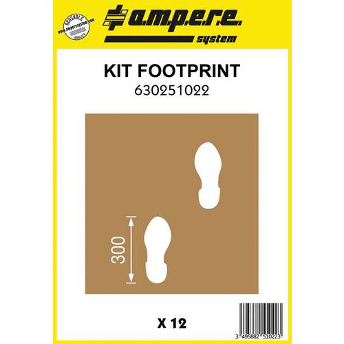 Plantilla de huella - Kit Footprint - 12 planchas - Ampere System