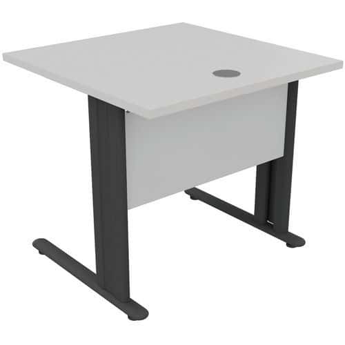 Mesa de oficina rectangular - Gris claro - Manutan Expert