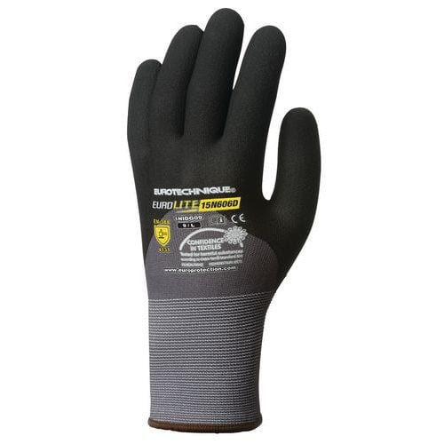 Guantes Eurolite recubiertos de nitrilo con relieves