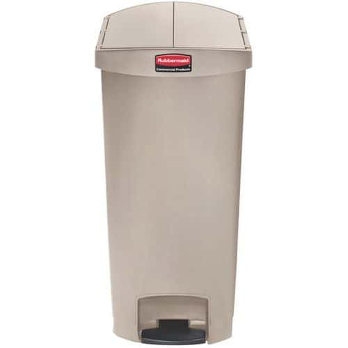 Cubo de basura plástico STEP ON - 68 L - Beige - Rubbermaid