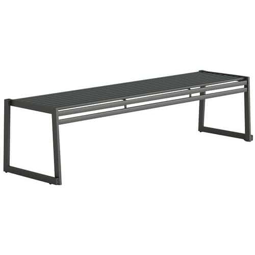 Banco sin respaldo de acero galvanizado - 180 cm - Urbantime