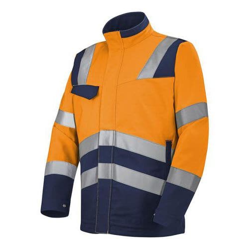 Chaqueta de trabajo de alta visibilidad Fluo Safe XP - Cepovett Safety