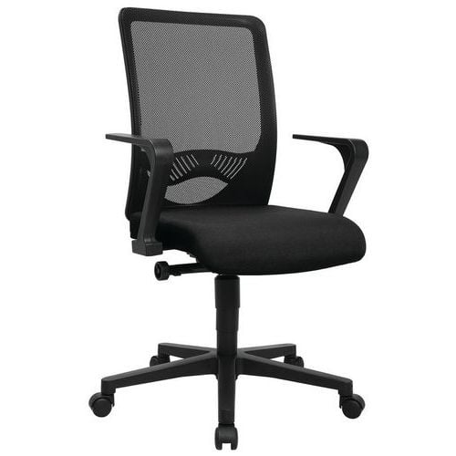 Silla de oficina ergonómica Eurostar 100 negra