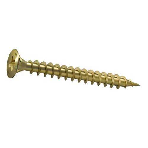 Tornillo VBA - Cruciforme en Z - Caja de 200 - Rosca total - GFD