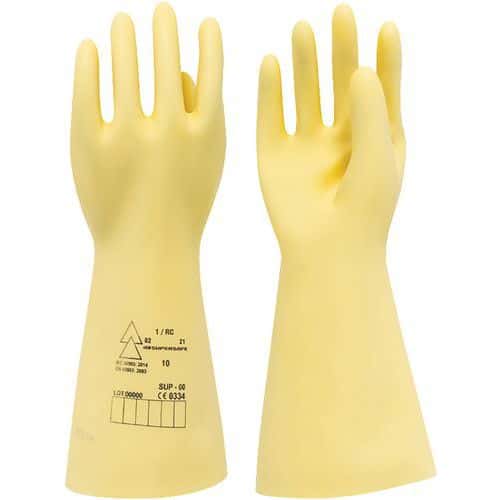 Guantes de electricista de látex clase 1 - Catu