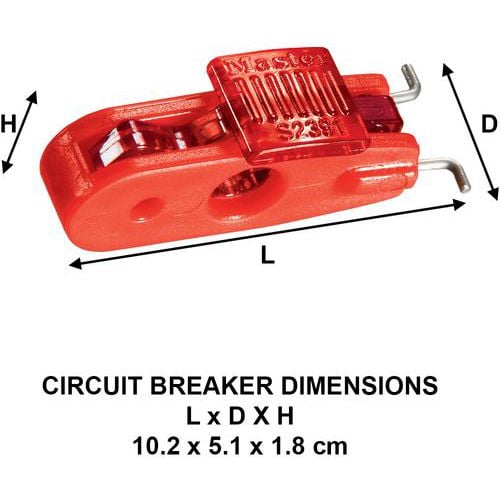 Bloqueo de disyuntor n.º 2391 - Master Lock