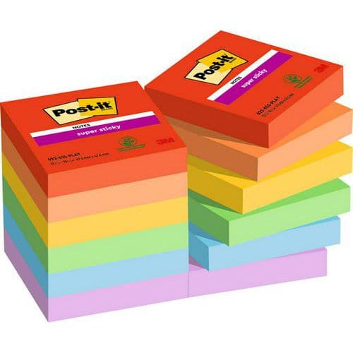 Notas Post-it Super Sticky - Playful