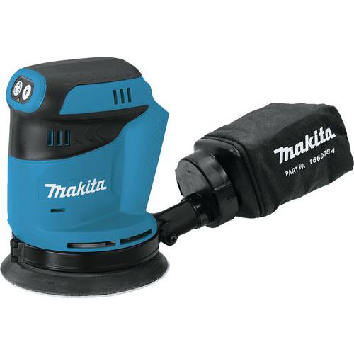 Lijadora excéntrica de 18 V, Ø 125 mm sin batería - Makita