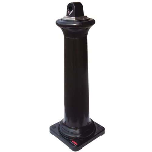 Cenicero Groundskeeper Tuscan negro - 600 colillas - Rubbermaid