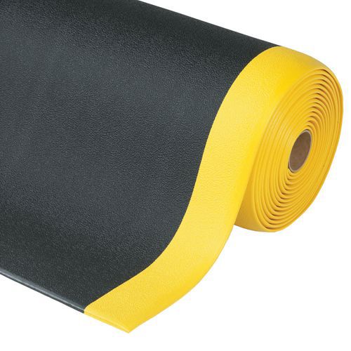 Alfombra antifatiga de espuma Sof-Tred™ negro/amarillo Notrax