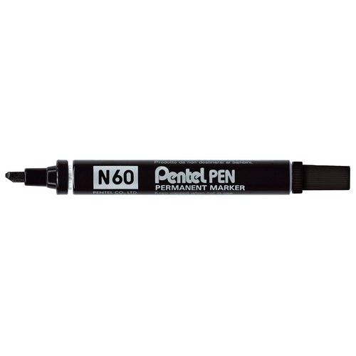 Rotulador permanente Pentel Negro 12 Piezas 